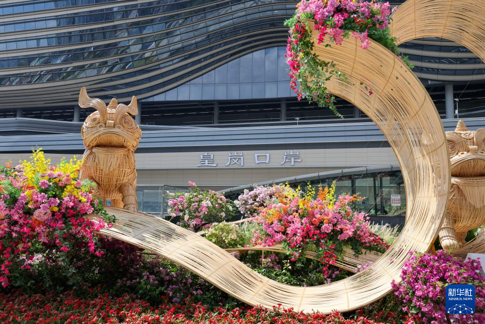 这是10月11日拍摄的皇岗口岸。