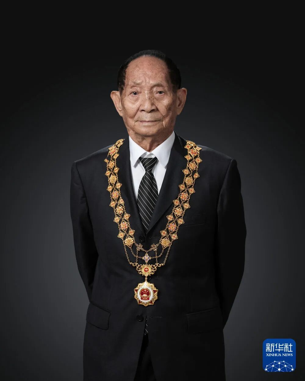 “共和国勋章”获得者袁隆平（2019年9月28日摄）。新华社记者 李贺 摄