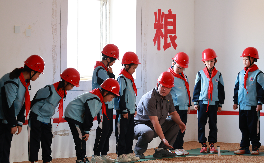 走进粮库知粮食 爱粮节粮伴成长丨薛城区双语实验小学开展"粮库开放日"实践活动