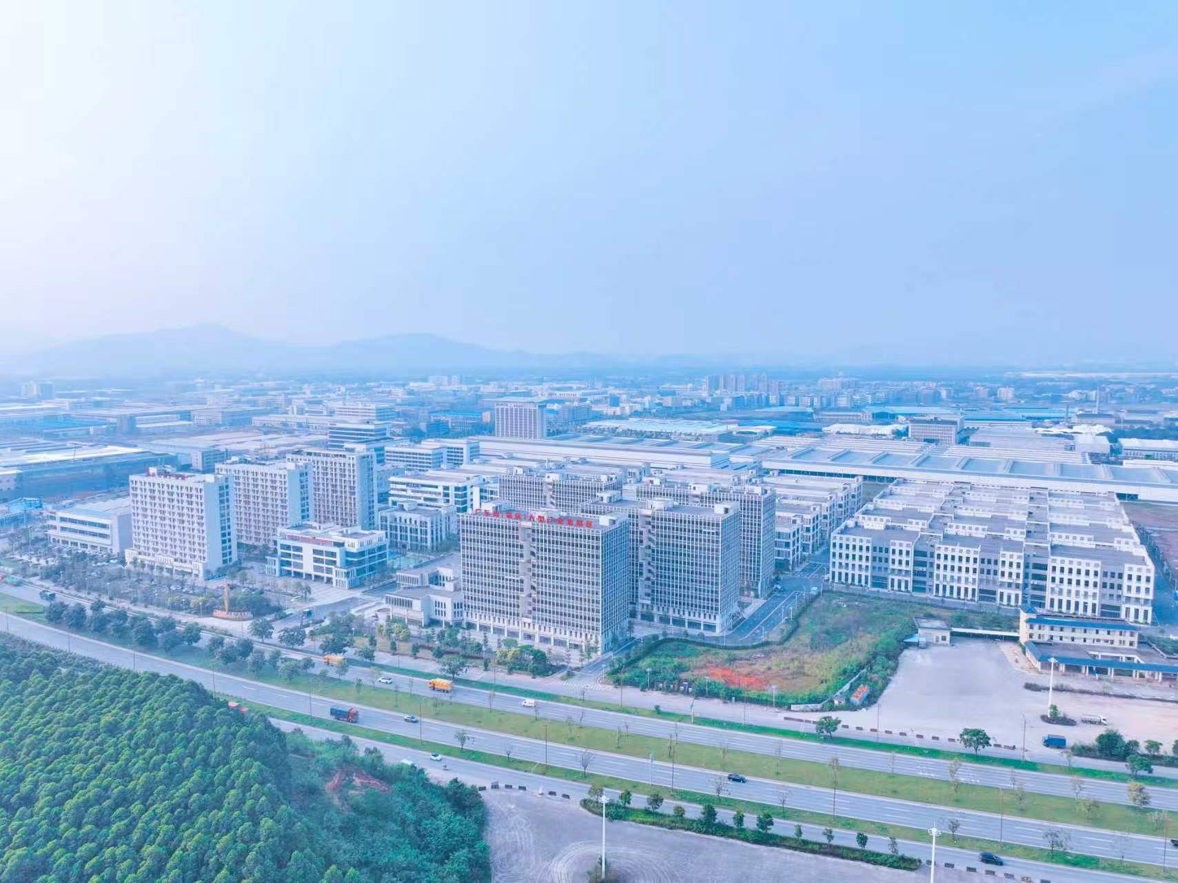 肇庆大型产业集聚区大沙片区航拍图