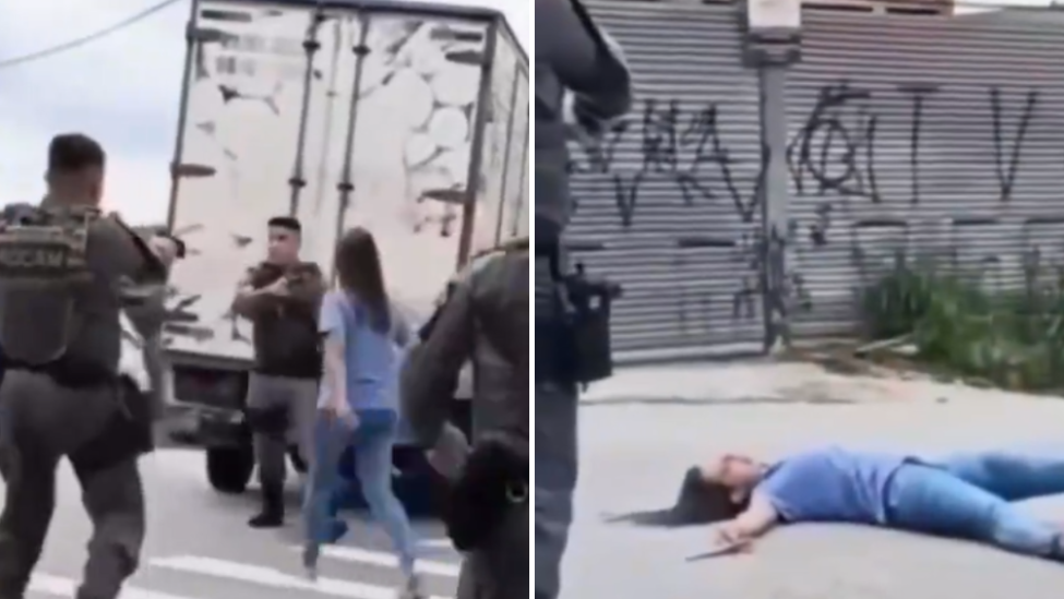 巴西一女子持刀与警方对峙遭当场击毙，涉事警员随即被捕，后又获释