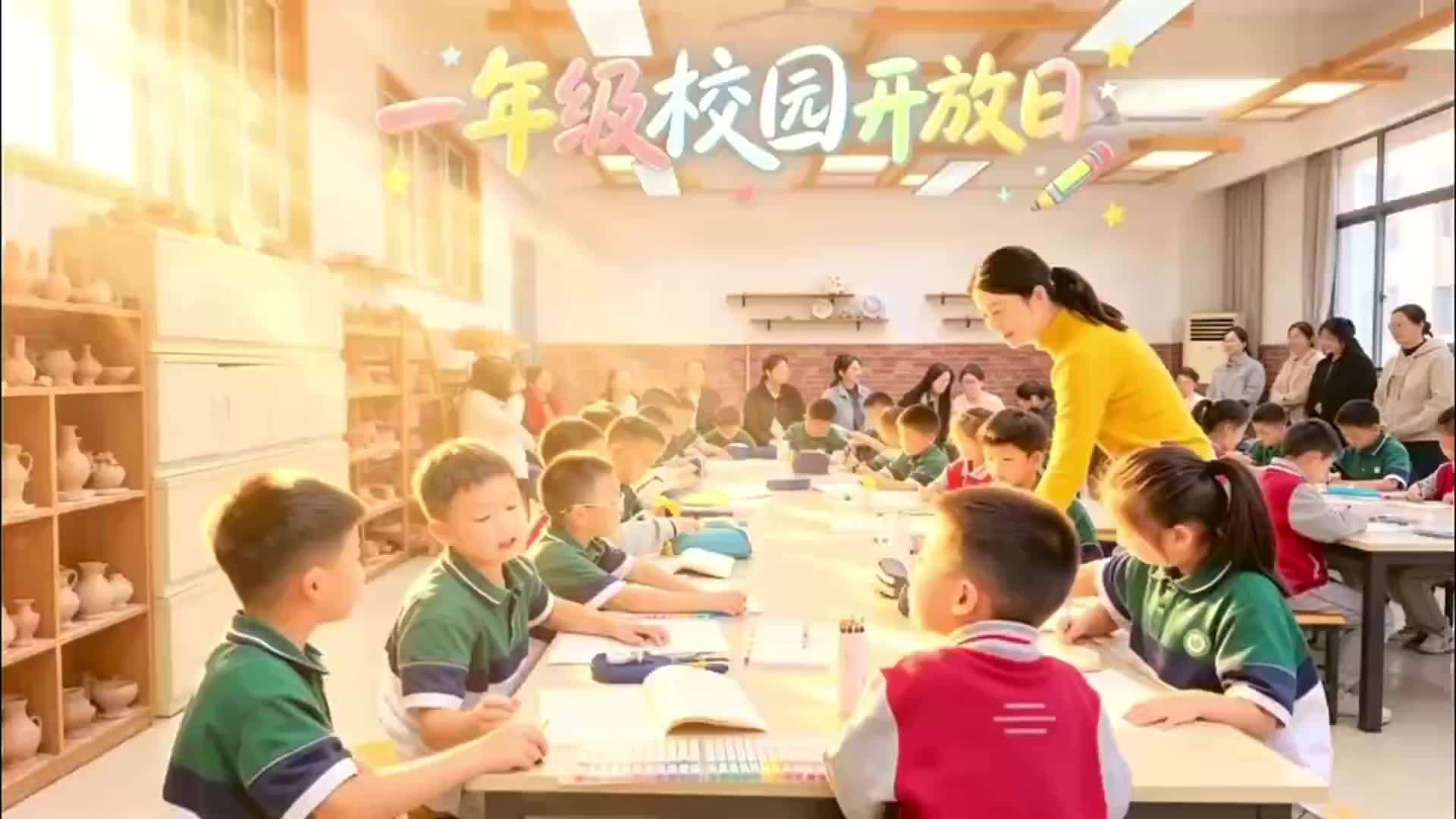 济南高新区科航路学校：一年级开学满月，把最好的一面“摊开”给家长看
