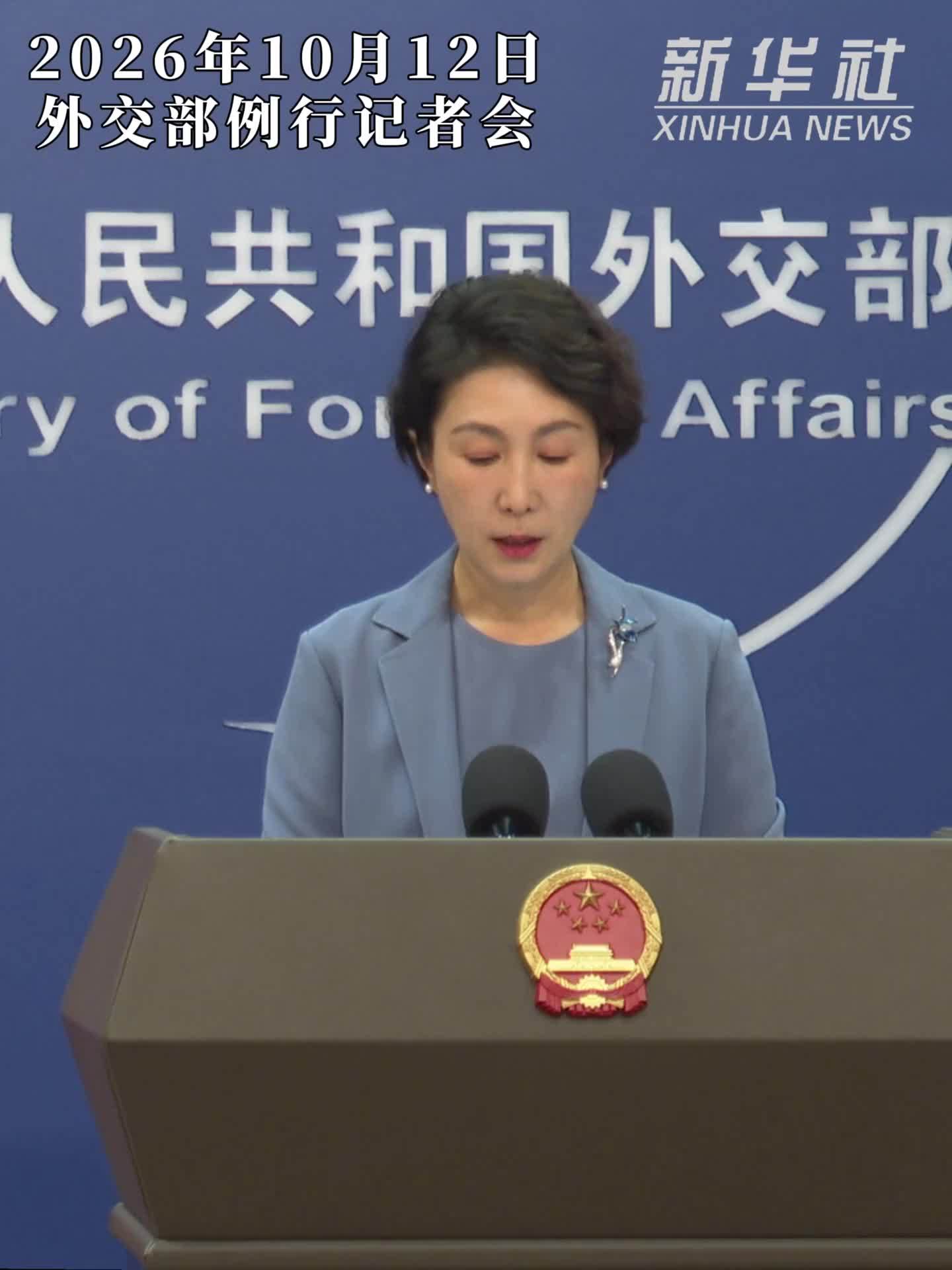 外交部：台海的真正现状就是两岸同属一个中国