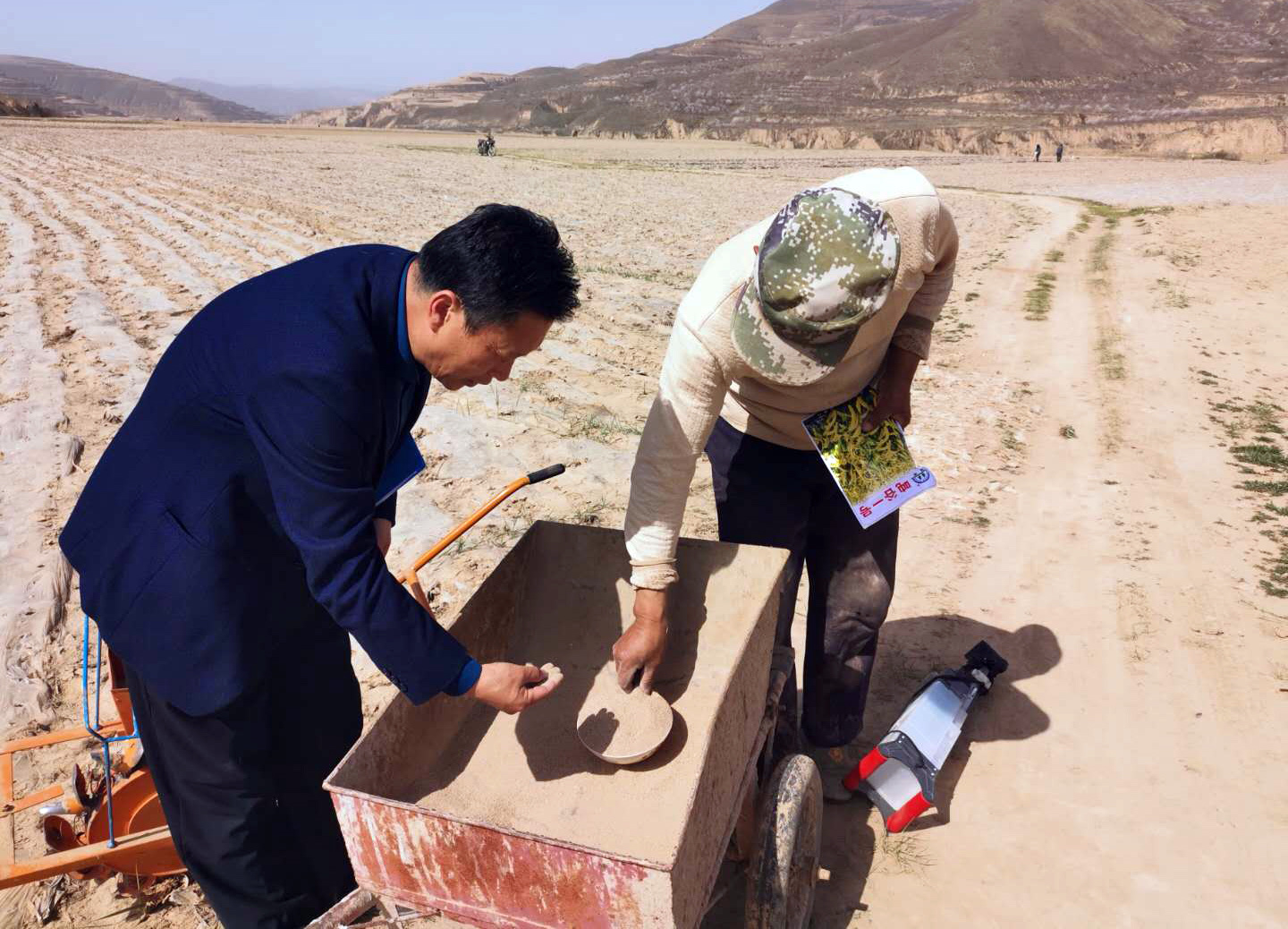 杨世斌实地了解墒情