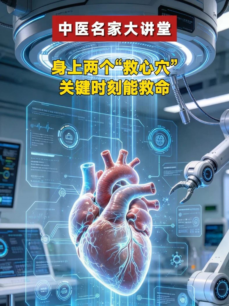 身上两个“救心穴”，关键时刻能救命