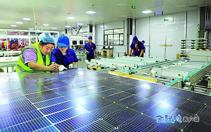民乐工业园区甘肃大民新材料有限公司光伏组件生产线