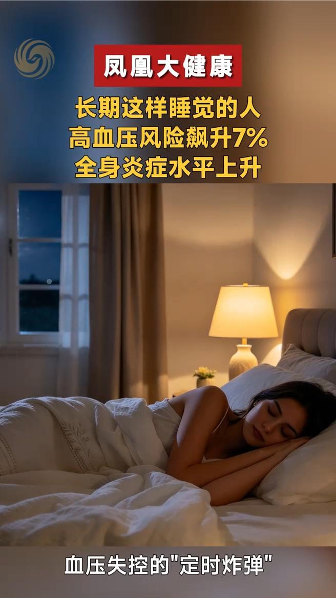 长期这样睡觉的人，高血压风险飙升7%，全身炎症水平上升