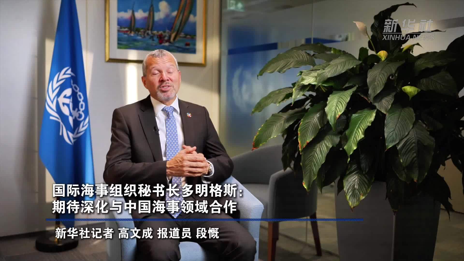 国际海事组织秘书长多明格斯：期待深化与中国海事领域合作