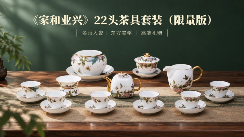 《家和业兴》22头茶具套装