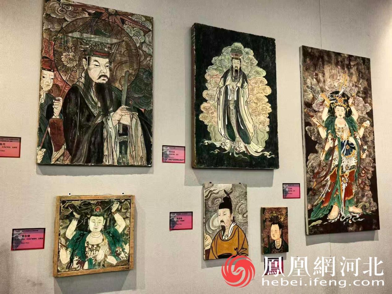 毗卢寺壁画临摹作品展陈现场