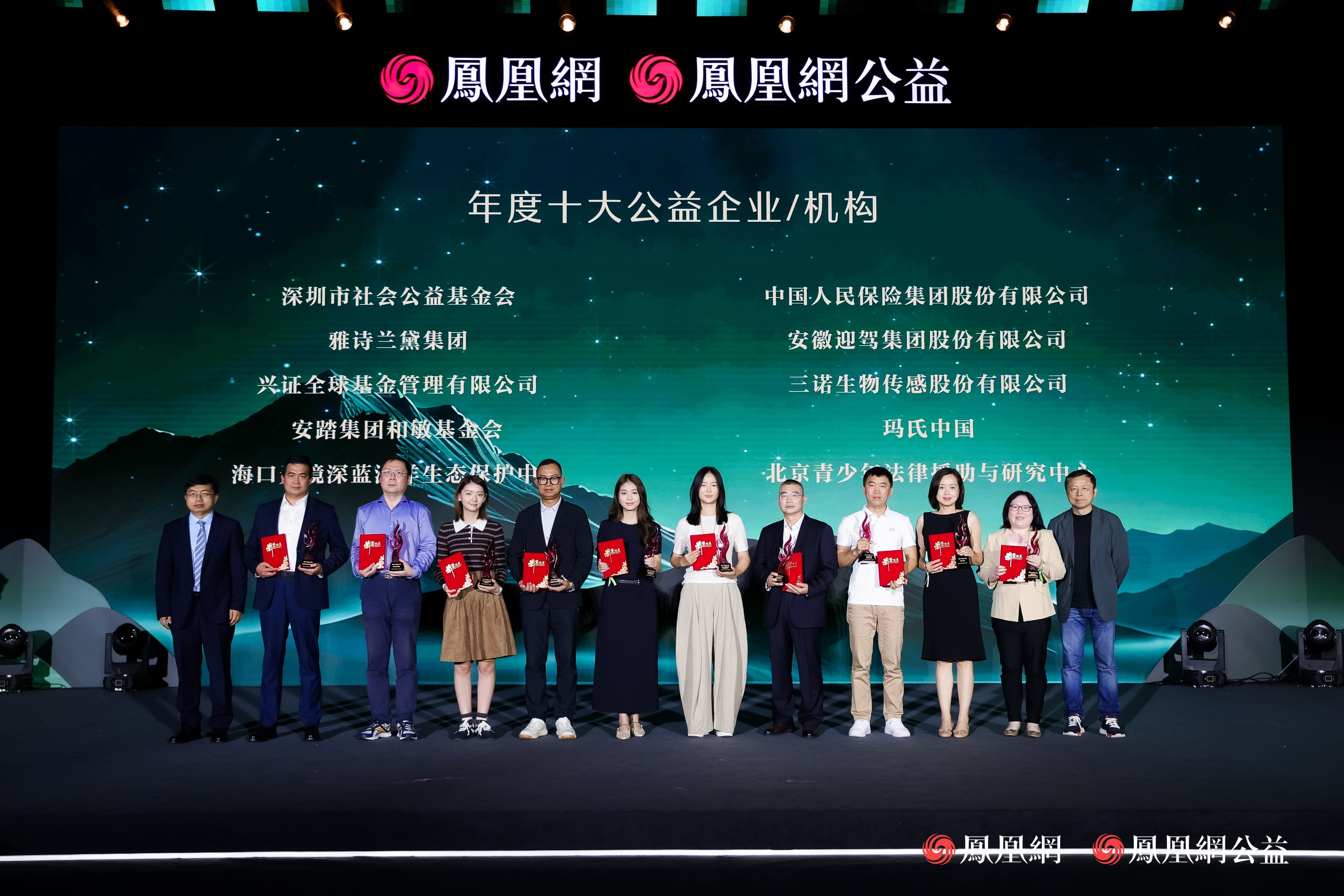 年度十大公益企业/机构荣誉颁授