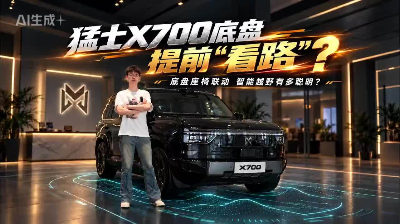 【不只硬闯！探店猛士X700，底盘提前看路，越野能否更从容？】 前面有坑，车还没压上去，底盘和座椅就开始做准备了？猛士X700把路况感知、底盘调节和座椅支撑串在一起，还带来一键真AUTO和ROBO旅拍
