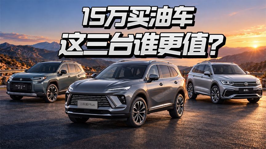 15万买油车，这三台谁更值？