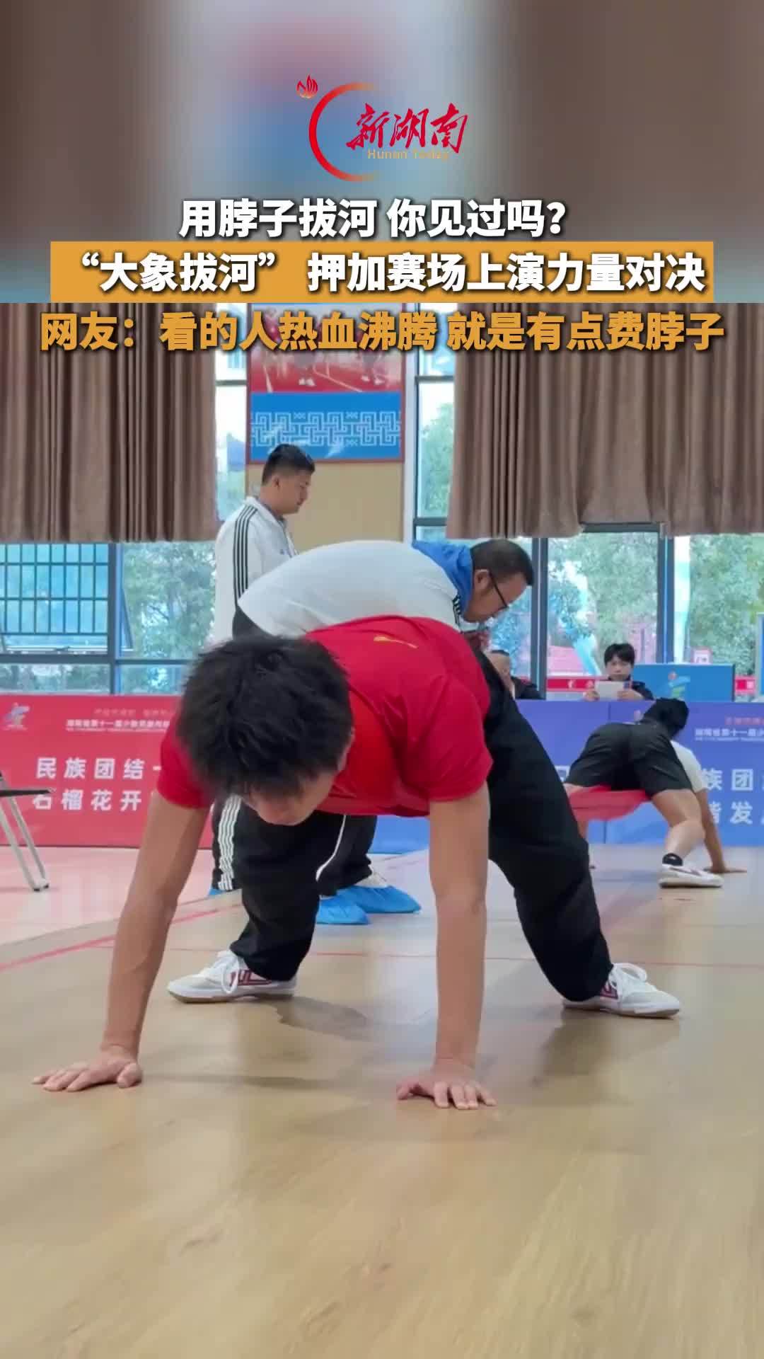 用脖子拔河 你见过吗？“大象拔河”押加赛场上演力量对决
