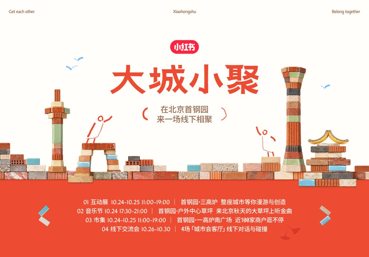 小红书“大城小聚”活动官宣落地首钢园,本周六起聚一周