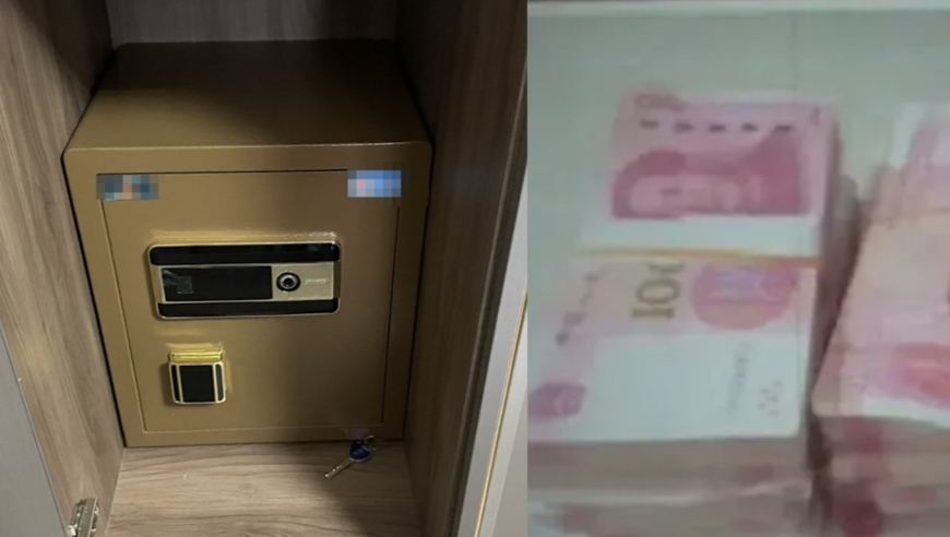 男子翻墙盗窃怕动静太大，靠蛮力把百斤重保险箱弄下楼！曾有多次盗窃前科，路过时重操旧业