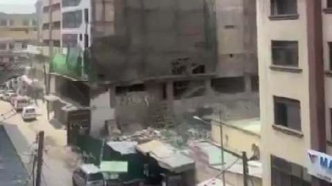 肯尼亚首都在建高楼突然倒塌 肯尼亚首都闹市区一高层建筑倒塌,十余层楼