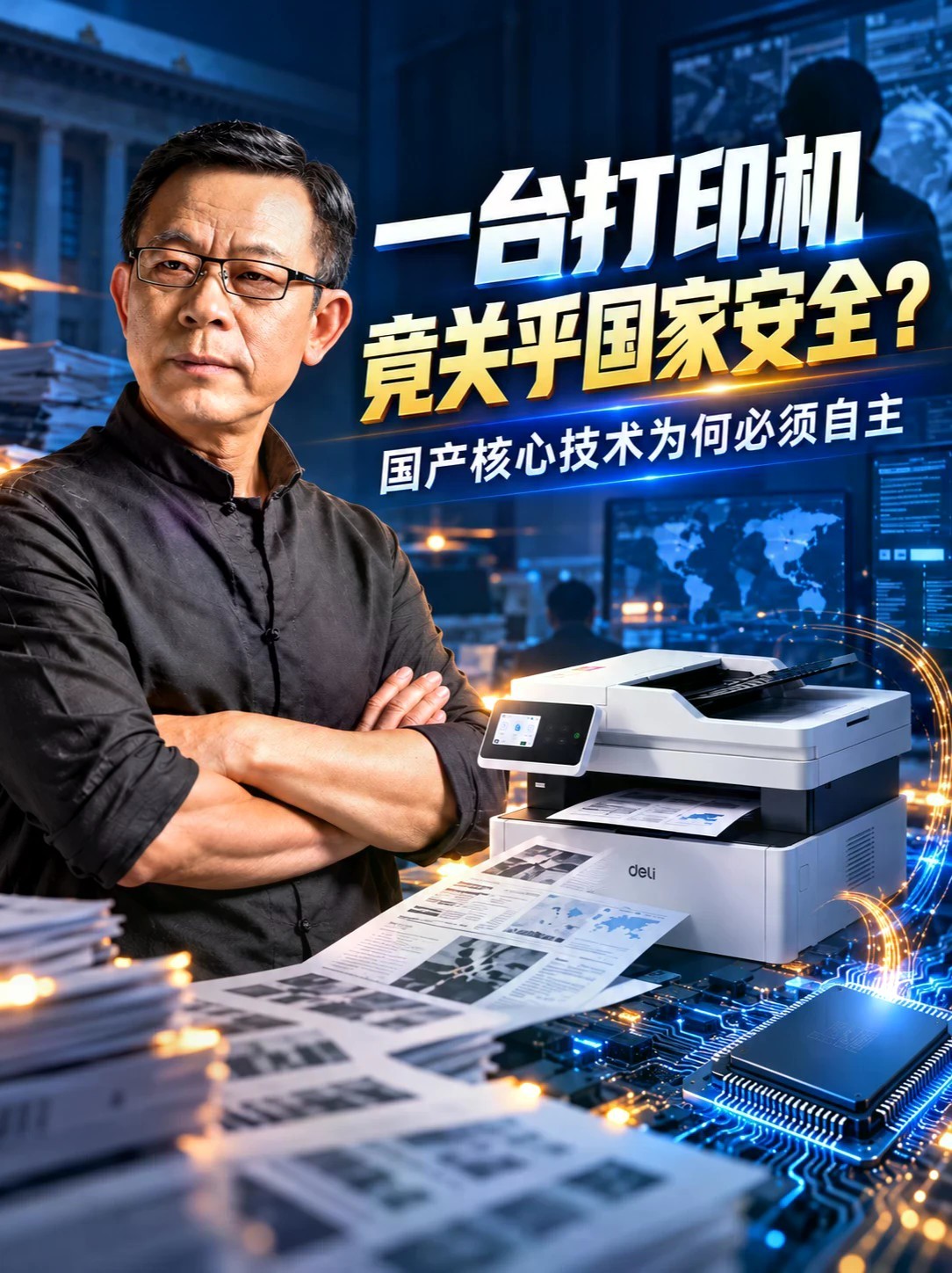 一台打印机，竟关乎国家安全？#打印机 #芯片 #信息安全 #国产替代 #国测测评