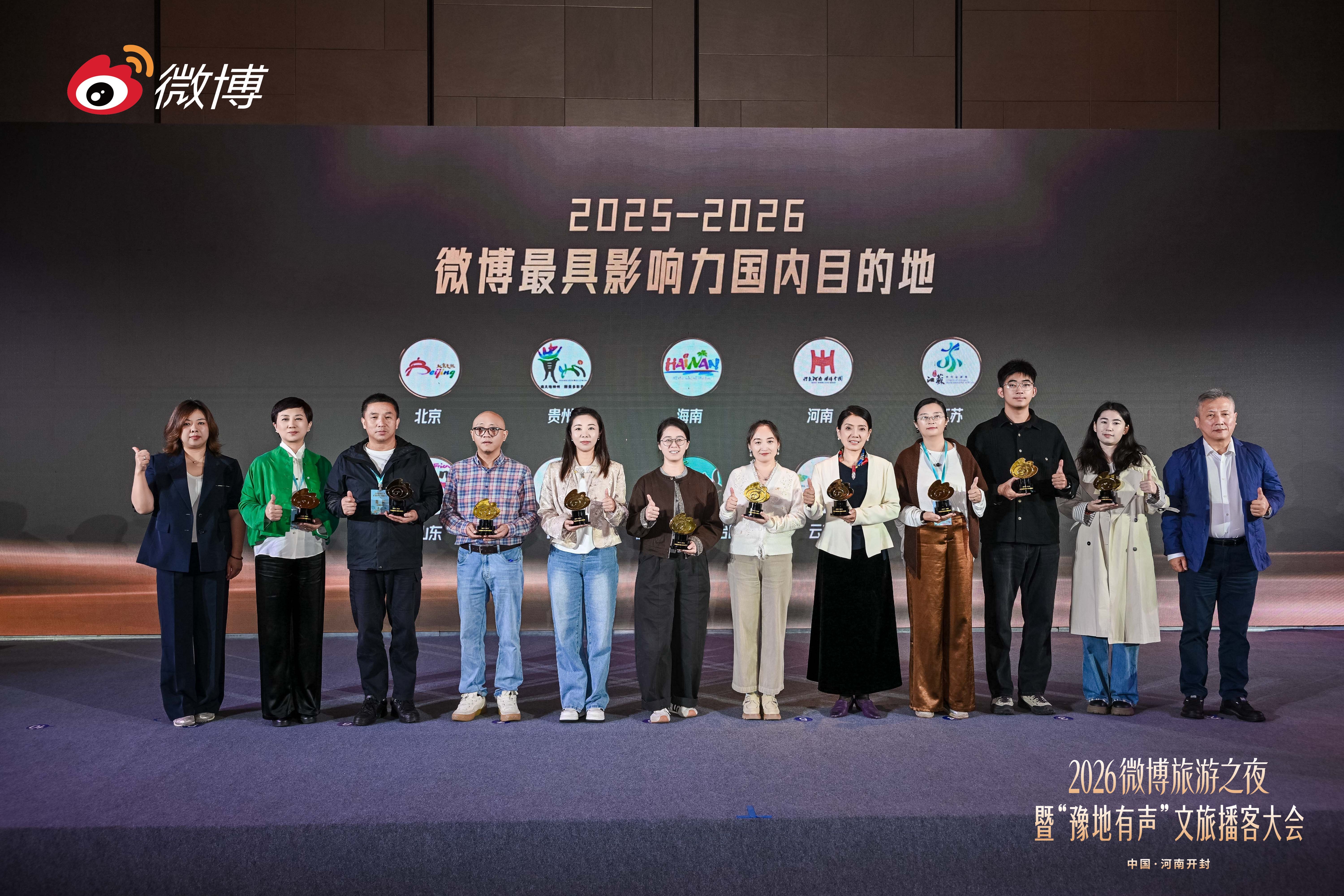 致敬“2025-2026微博最具影响力国内目的地”荣誉。