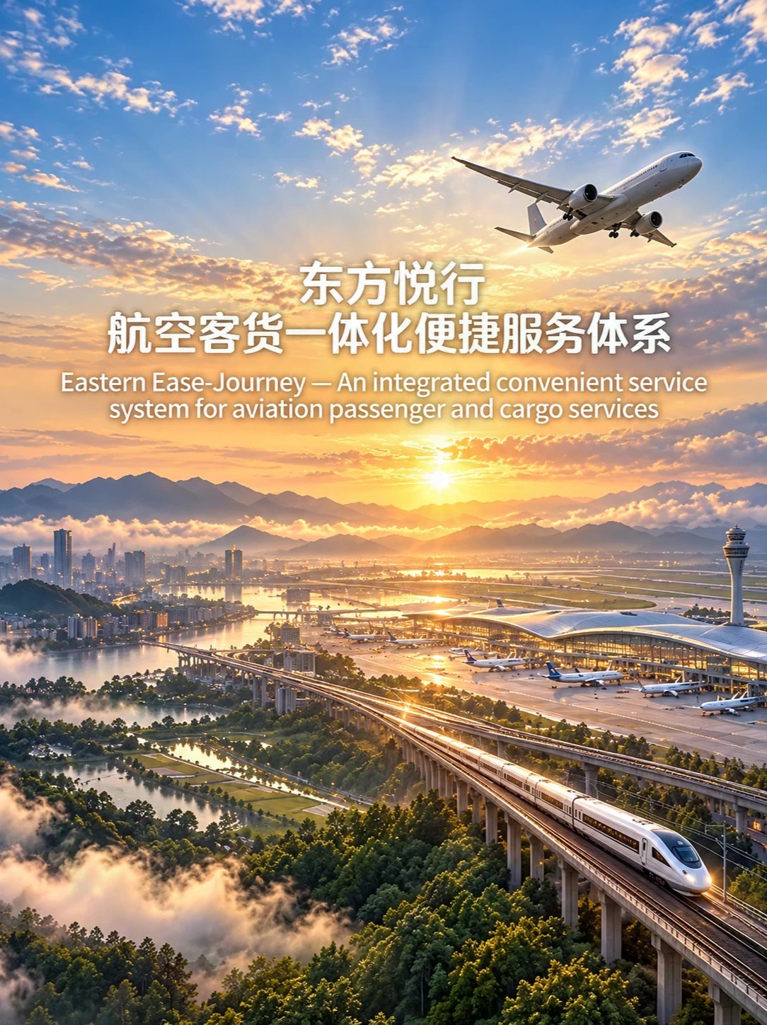 #北外滩国际航空论坛 #沪上便捷航旅新玩法 云端相伴，细节暖心，从出发到落地全程安心。同一张航网，人往远方去，货向世界来。东航以品质服务，悦见每一场山海相逢