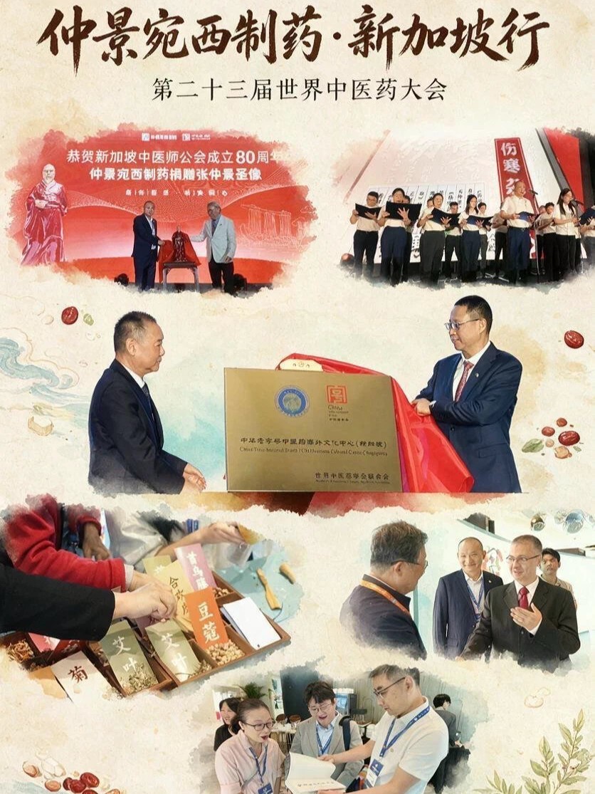 在新加坡，聊起张仲景，有人知道他是汉代“神医”；说起六味地黄丸，也有人能接上话。一个来自河南南阳的中药品牌，如何走进新加坡人的日常生活？第二十三届世界中医药大会期间，我们走进牛车水、探访大会现场，也