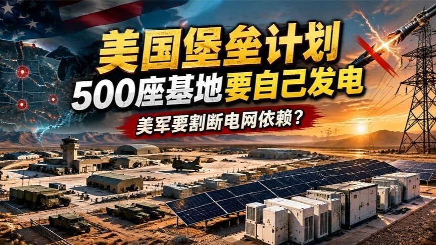 美军堡垒计划：500座基地要自己发电，担心战时停电？