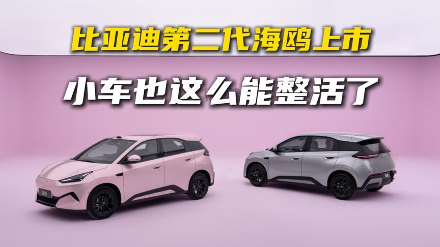 比亚迪第二代海鸥上市！小车也这么能整活了