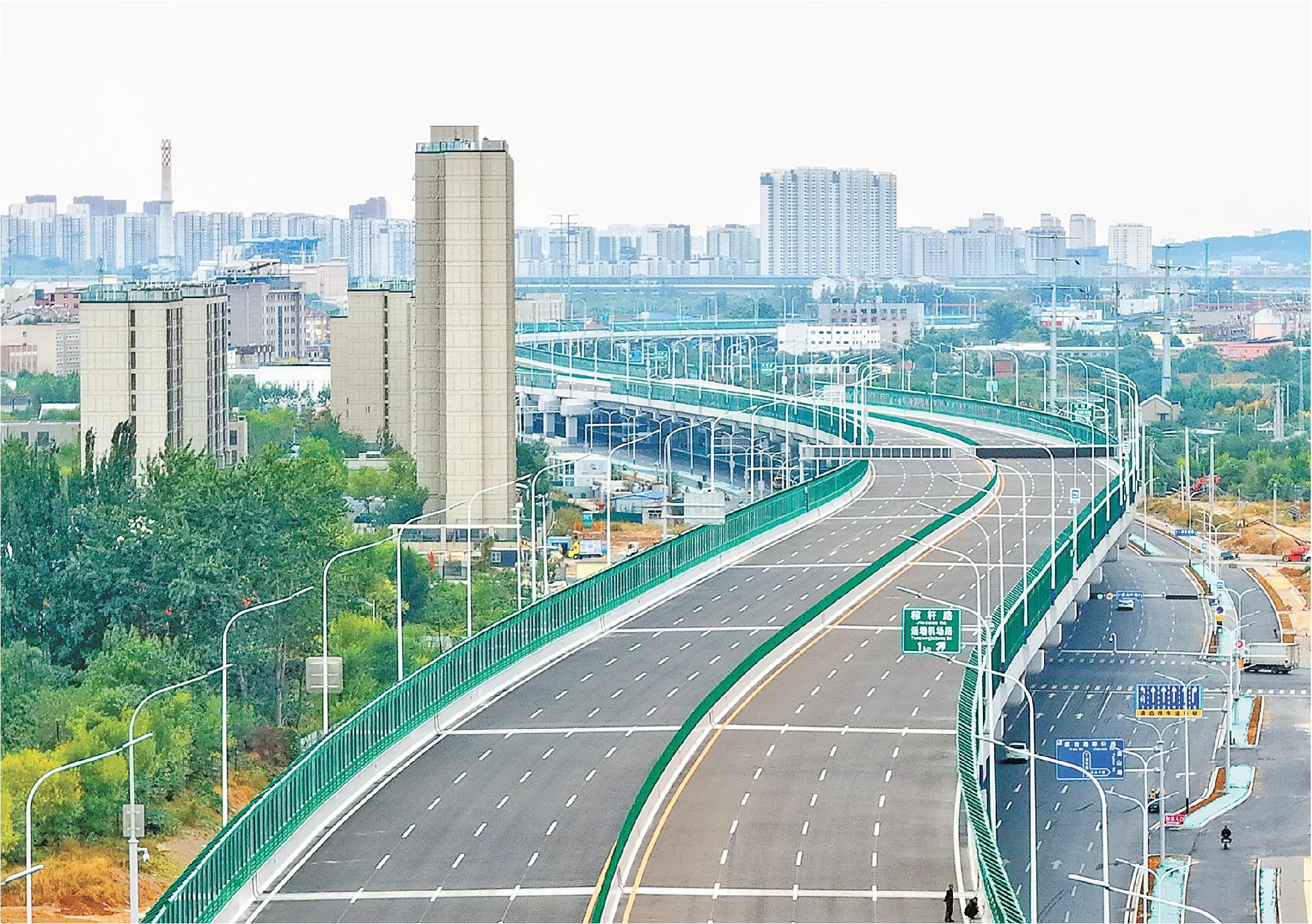 济南工业北路快速路东延项目。(□记者 刘飞跃 报道)