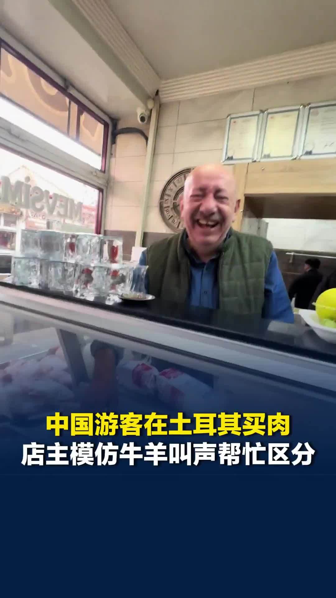 中国游客在土耳其买肉，店主模仿牛羊叫声帮忙区分，网友：动物叫还是“全球通用语言”