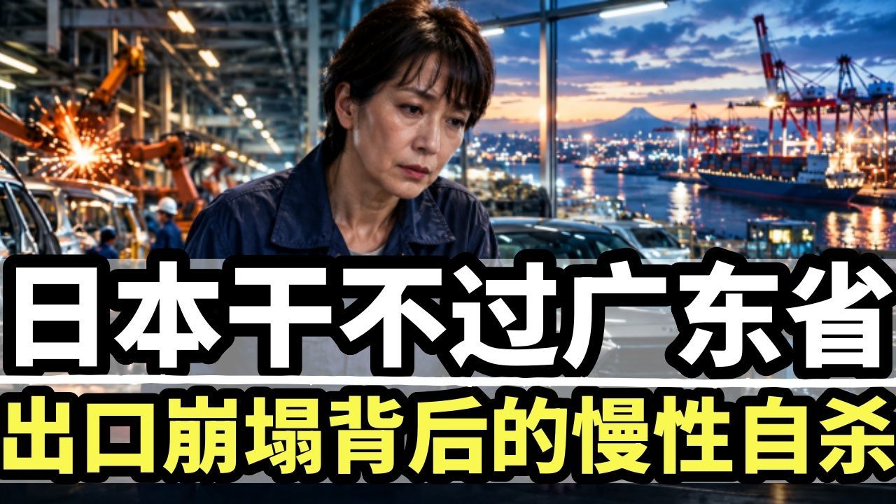 日本干不过广东省：日本出口崩塌背后的慢性自杀