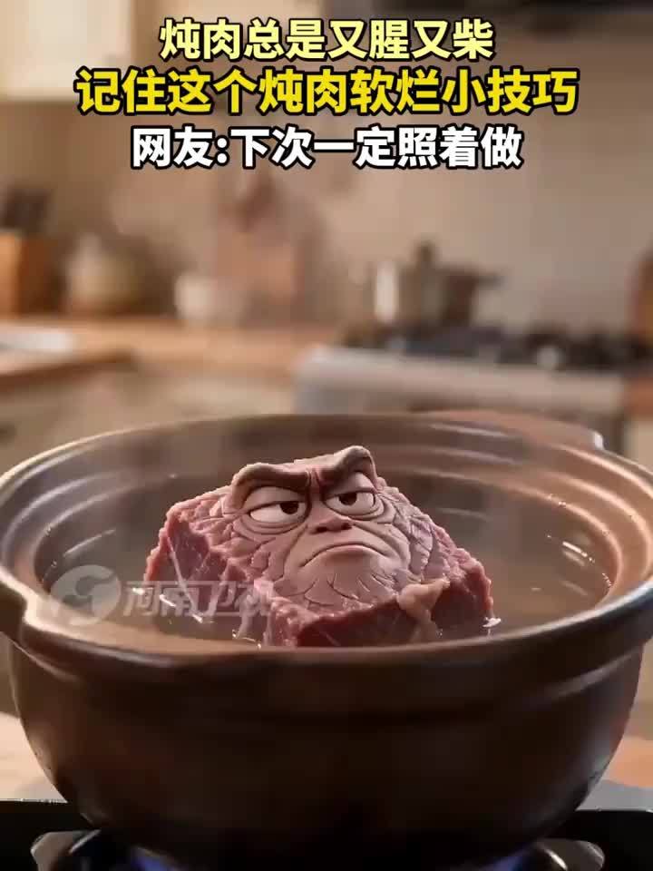 炖肉总是又腥又柴 记住这个炖肉软烂小技巧