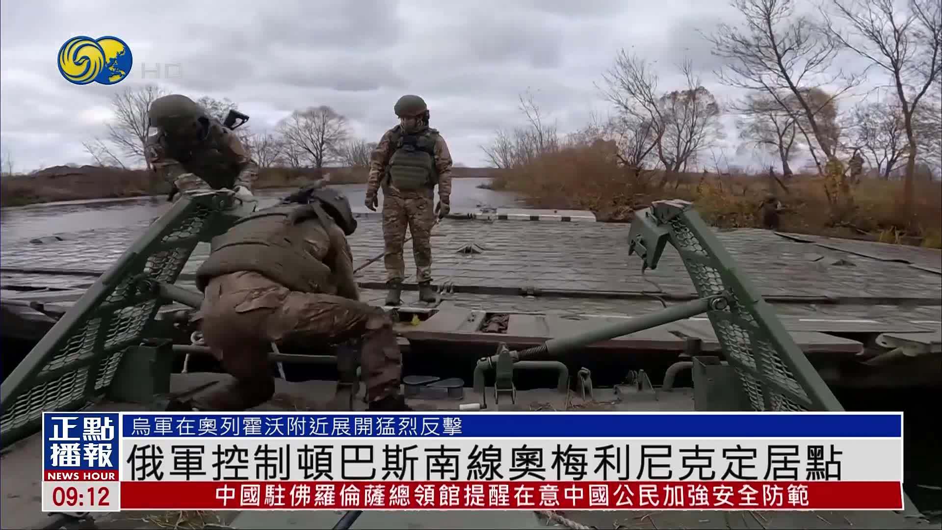 俄军控制顿巴斯南线奥梅利尼克定居点
