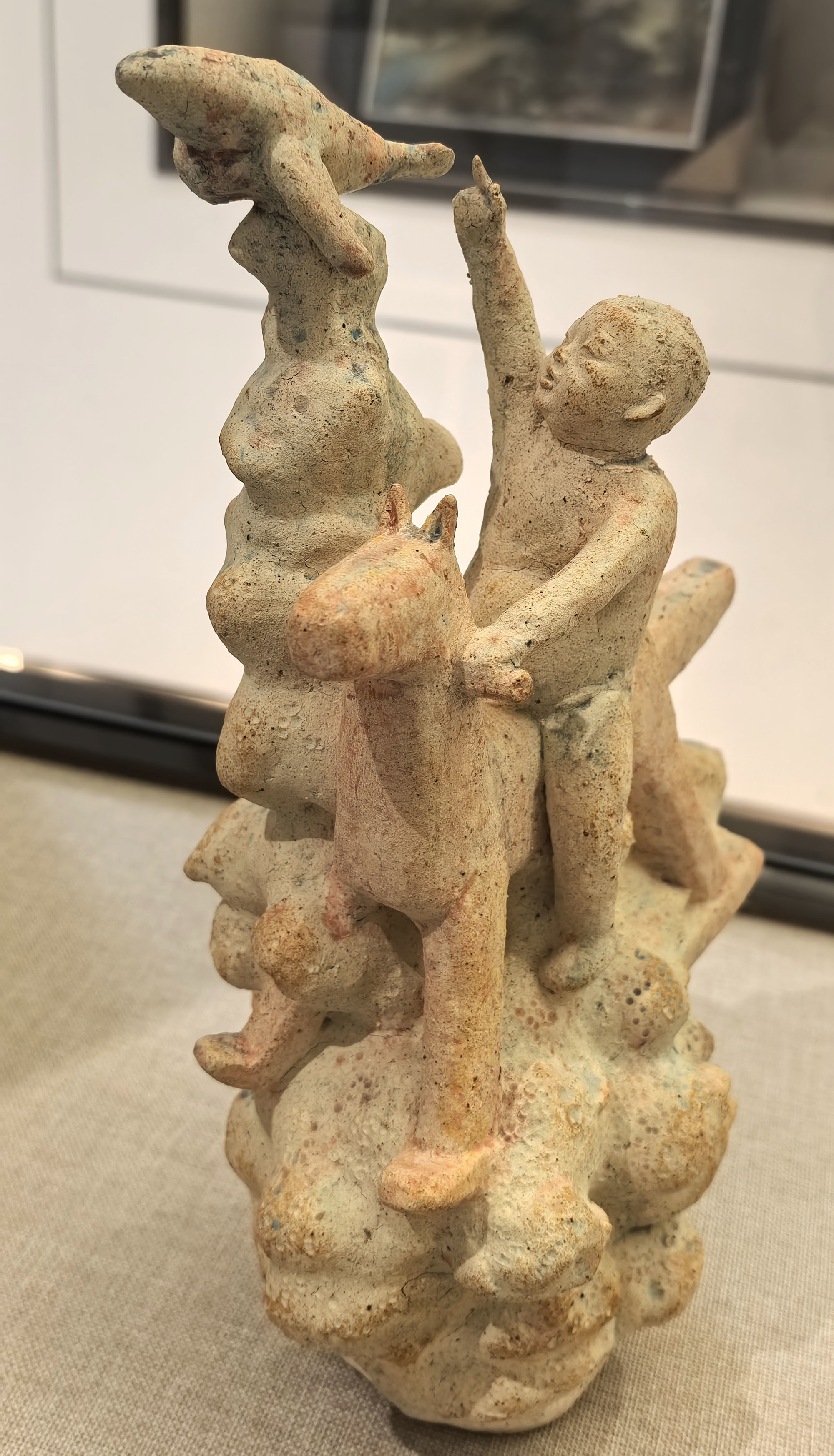 陶瓷雕塑 《蓝天梦》（两岸一家亲 千年窑火情——景德镇&middot;台湾两地陶艺展）曹冲冲（台湾）作