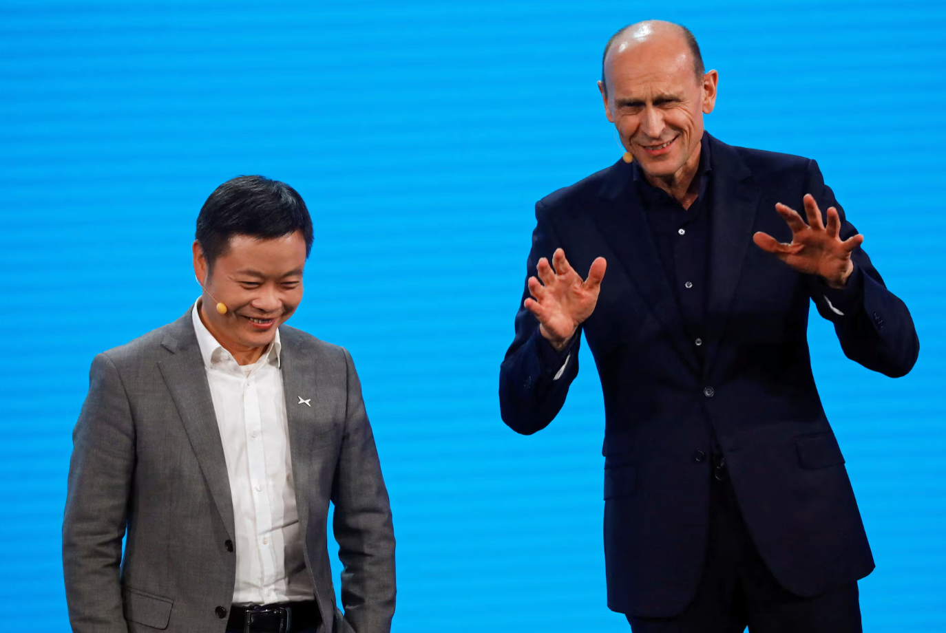 何小鹏与大众中国CEO贝瑞德