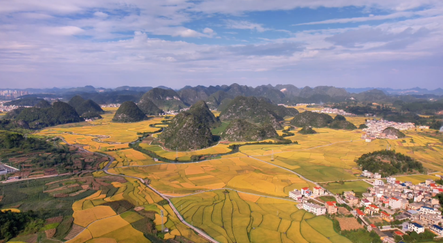 平坝田园风光。