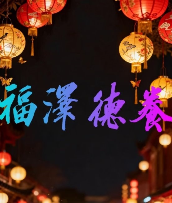 著名书法家张同颂书法《养德泽福》