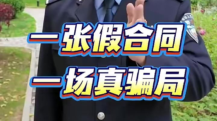 这张假合同，你认识吗？丨案件预警