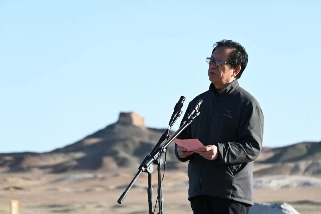 阳关博物馆理事会理事长纪永元先生致辞