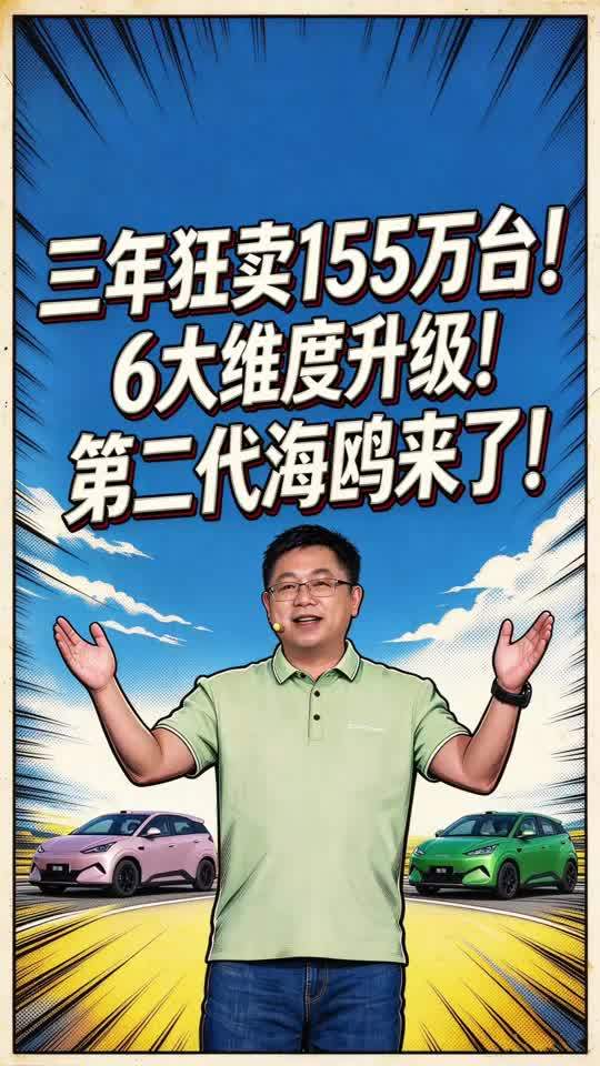 三年狂卖155万台！6大维度升级！第二代海鸥来了