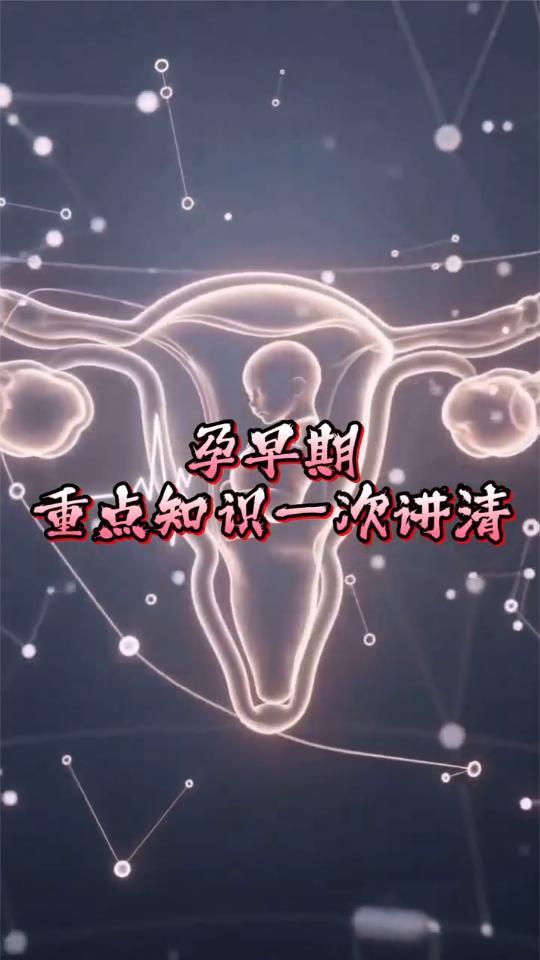 科学守护新生起点：孕早期重点知识一次讲清