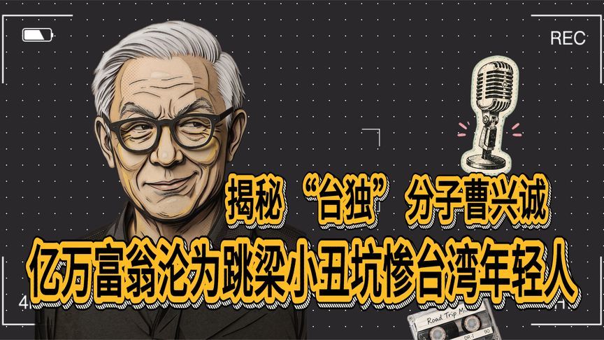 揭秘“台独”顽固 分子曹兴诚：亿万富翁沦为跳梁小丑，坑惨台湾年轻人