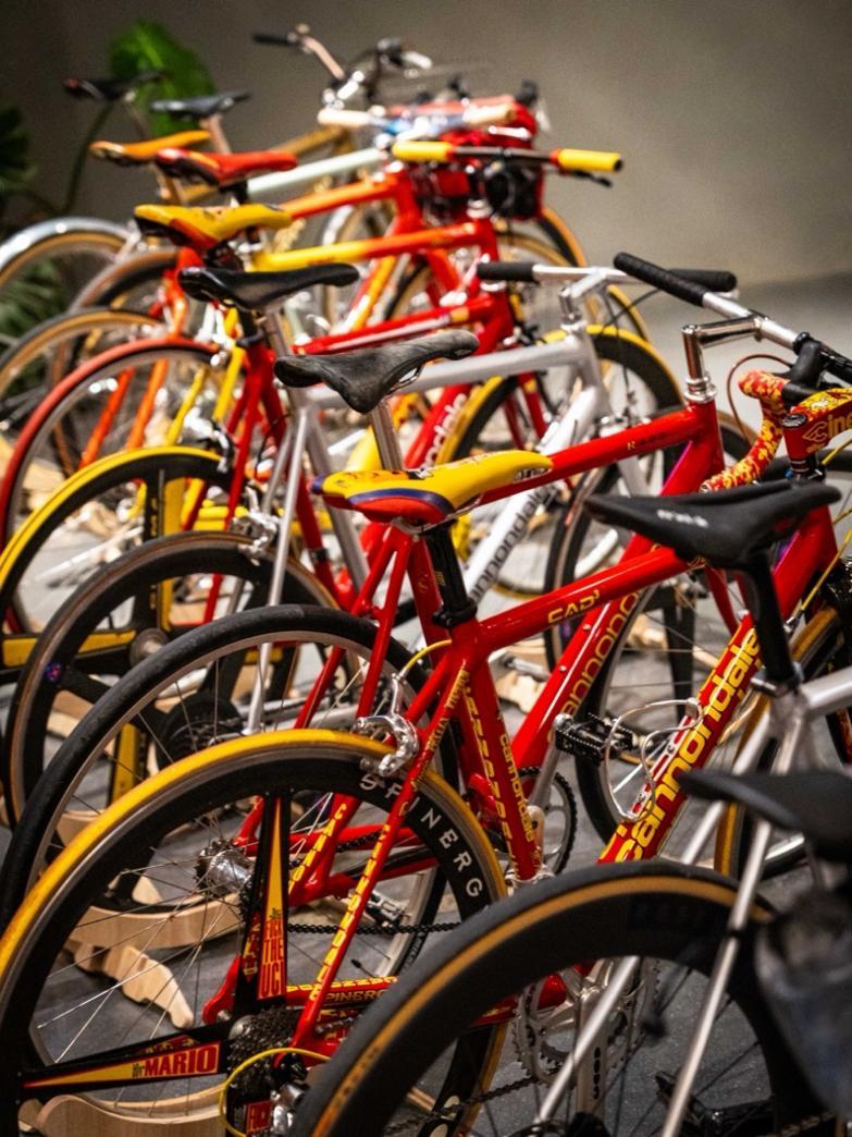 活动现场展出的Cannondale经典车型