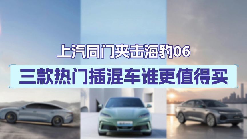 上汽同门夹击海豹06，三款热门插混车谁更值得买