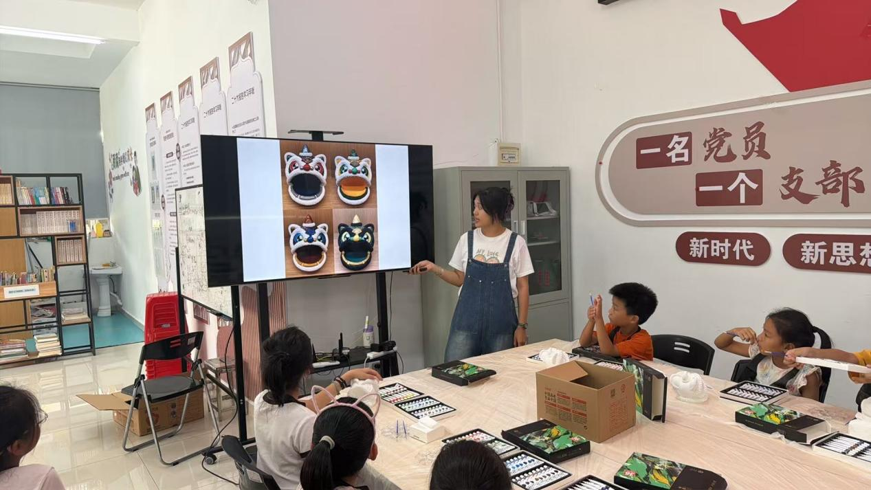 非遗新生代,绘聚匠心!桃源社区狮头彩绘非遗手工活动圆满收官