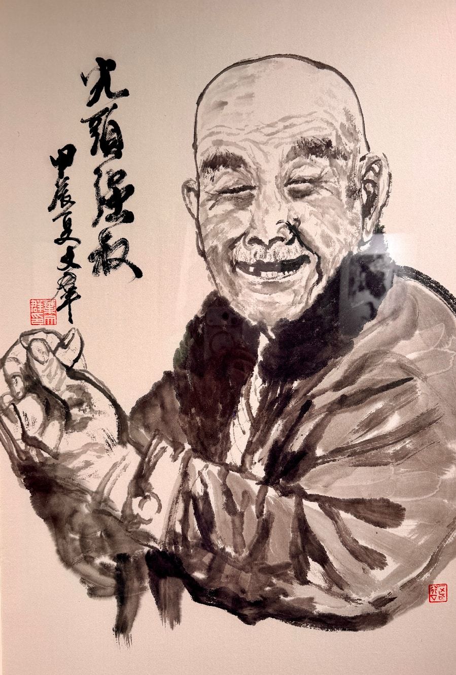 以笔墨记录的故乡父老鲜活神态