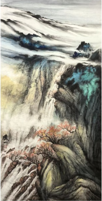 《行云》139×68cm