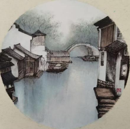 《江南一隅》35×35cm