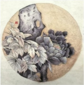 《石与花》35×35cm