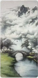 《云腾雾绕春又归》168×69cm