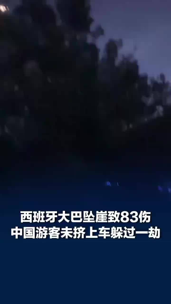 中国游客没挤上坠崖巴士躲过一劫